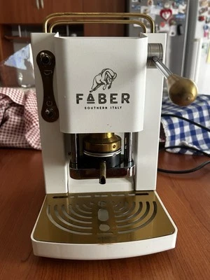 Faber Pro Deluxe Macchina da Caffè a Cialde - Pure White (PROWHITEBASOTT) - Immagine 1 di 4