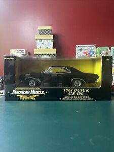 Ertl American Muscle Diecast 1:18 Scale Black 1967 Buick GS 400, NEW