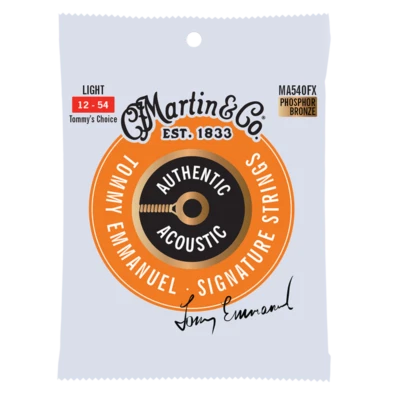Martin MA540FX 12-54 Light Tommys Flexible Core Acoustic Guitar Strings 1-3 Pack