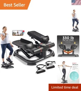 Low-Impact 2-in-1 Stepper for Total Body Fitness with Resistance Bands - Picture 1 of 9