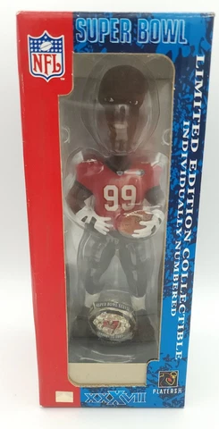 Warren Sapp Bobblehead NFL Super Bowl XXXVII Tampa Bay Buccaneers Limited Editio Cover