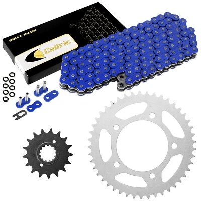 Kit de cadena de transmisión y piñones de junta tórica azul para Honda CBR1100XX Blackbird 1997-2007 Foto 1 de 4