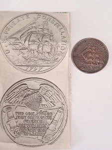 Vintage U.S. Frigate Constellation Medaille/Münze - Bild 1 von 18