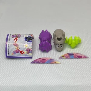 DINOSAUR RHINO PURPLE BUILDABLE KINDER EGG TOY LIMITED-EDITION 2024 - Picture 1 of 3