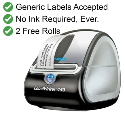 DYMO LabelWriter 450 Thermal Shipping Address Barcode Label Printer (SD0840360) - Image 1 of 4