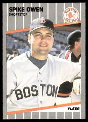 1989 Fleer #93 Spike Owen Glossy - NM+ - Image 1 of 2