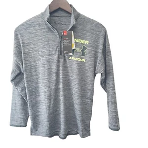 Neu mit Etikett Under Armour 1/4 Reißverschluss Junior grau Gr. M - Bild 1 von 9