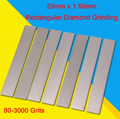 150*20mm Rectangular Diamond Grinding Cutting Sharpening Tool Jade 80-3000 Grit - Image 1 of 4