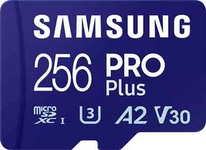 SAMSUNG PRO Plus 256 GB microSDXC (2023), Speicherkarte blau, UHS-I U3, Class 10 - Afbeelding 1 van 1