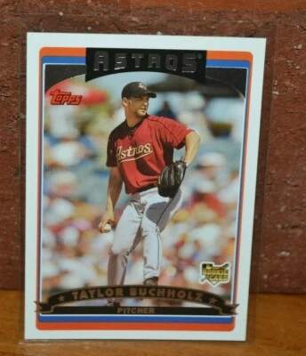TOPPS BASEBALL CARD 2006 ASTROS TAYLOR BUCHHOLZ ROOKIE - Image 1 of 2