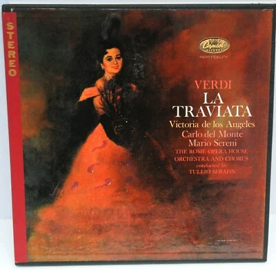 VERDI LA TRAVIATA/Serafin/Rome Opera House Orch./Victoria De Los Angeles MINT !! - Image 1 of 4