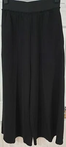 MM6 MAISON MARGIELA Black Cotton & Wool Wide Capri Culottes Trousers Pants XL - Picture 1 of 11