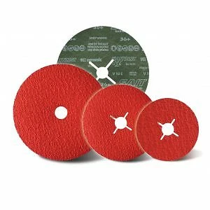 SAIT 25 X Fibre Sanding Disc - 115mm High Performance Ceramic 36, 60 or 120 Grit