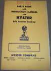 Hyster D7L Traktor Osioł Instrukcje i części Katalog ręcznej książki