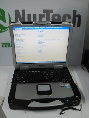 松下Toughbook CF-30 13.1英寸C2D 1.6GHz 4GB/160GB DVD/RW WiFi笔记本电脑无交流+笔 — 第 1/4 张图片