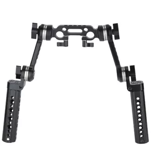 NICEYRIG ARRI Standard Rosette Handle Grip w/ Dogbone Arms for 15mm Shoulder Rig - Picture 1 of 8