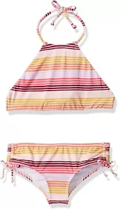 Billabong 249900 Girls' Hi Neck Two Piece Swim Set Swimwear Size 7 - Picture 1 of 2