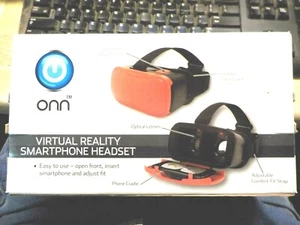 ONN red Viritual Reality Smartphone headset. New in box / fits up to 6' screen - Picture 1 of 7