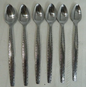 6 VTG International Silver Luxury Stainless IS Iced Tea Spoons Taiwan - Picture 1 of 6