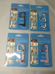 Abridor de puertas de seguridad sin contacto elección de 4 diseños bandera del vendedor de EE. UU. negro rosa vaca - Imagen 1 de 9