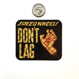 Vintage Santa Cruz Skateboards Speed Wheels Don't Lag Screaming Hand Sticker - Picture 1 of 1