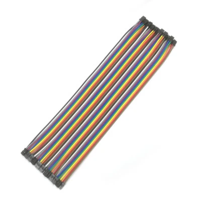 20pcs in Row 40P Dupont Cable 20cm 2.54mm pitch 2P to 2P female wire for Arduino - Image 1 of 4