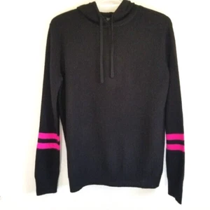 New Aqua Hooded Cashmere Sweater Small Blue Pink - Picture 1 of 4