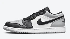 Nike Air Jordan 1 Low Light Smoke Grey Shadow Toe Size 9.5 Mens 553558-052 NEW - Picture 1 of 9