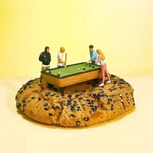 5PCS "Billiards" 1/87 Mini Figure HO 1:87 Miniature Scene 3D Diorama - Photo 1 sur 7