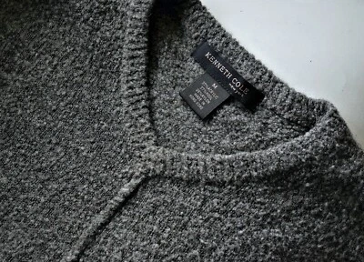 Классический свитер KENNETH COLE со специальной кудрявой шерстью «Жемчуг», мужской средний, как новый - Изображение 1 из 4