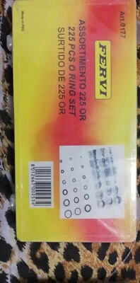 GUARNIZIONI IN GOMMA 222pz VARIE MISURE ASSORTIMENTO GUARNIZIONE - O RING - - Immagine 1 di 2