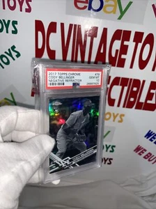 Cody Bellinger 2017 Topps Chrome NEGATIVE REFRACTOR SP Rookie #79 DODGERS PSA 10 - Picture 1 of 12