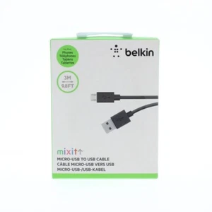 Belkin Micro USB to USB Cable 9.8 Ft Cable - Picture 1 of 6