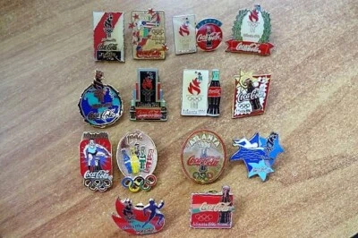 14 Coca Cola Atlanta 1996  Pins - Bild 1 von 3