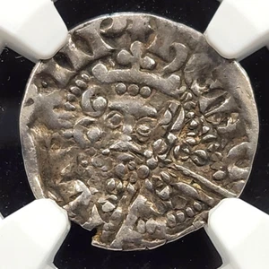 1248-50 England Penny Henry III | NGC Mint Error XF45 - Flipover Double Struck - Picture 1 of 3