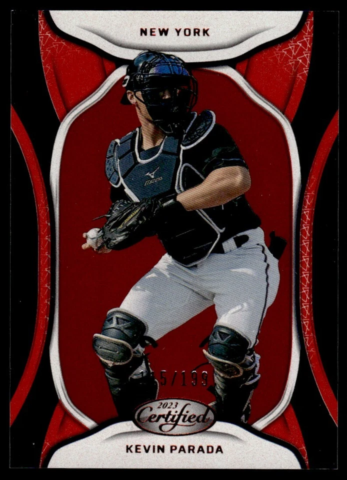 2023 Panini Chronicles Certified Red Kevin Parada 5/199 New York Mets #20 - Image 1 of 2