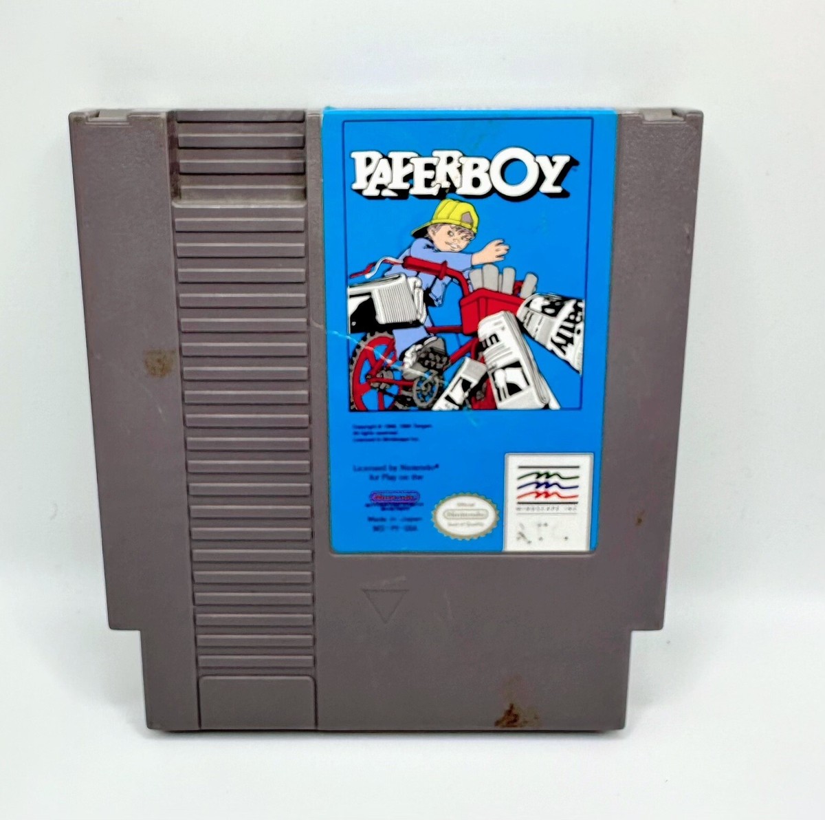 ファミコン　中古カセット　ペーパーボーイ　箱　説明書付き　PAPER BOY Yahoo!オークション -「ペーパーボーイ ファミコン」の落札相場