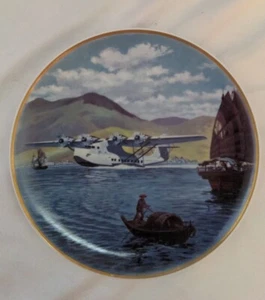 VINTAGE  PAN AM airlines Clipper Plate Martin M-130  Noritake 1979 - Picture 1 of 3