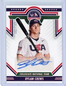 Estrellas y rayas de béisbol Panini Dylan Crews 2022 automático/399 EE. UU. #CNTS-DC - Imagen 1 de 3