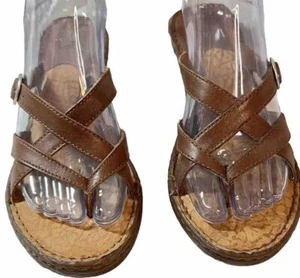 Sandalias BOC Tanga Tacones Cuero Upper Born Concepts Marrón Talla 9 - Imagen 1 de 6