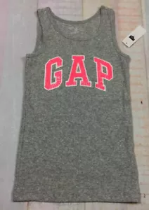 Gap Kids Girls Medium (8-9) Gray & Pink Sequins Tank Top. Nwt - Picture 1 of 3