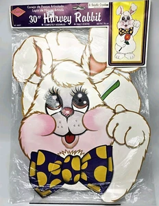 Beistle Harvey Rabbit Easter Bunny Die Cut 30" Jointed Decoration Cutout White - Picture 1 of 8