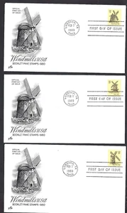 Set of 5 US Stamp Scott#1738-1742 Singles FDC 1980 Windmills 15c VF - Picture 1 of 4