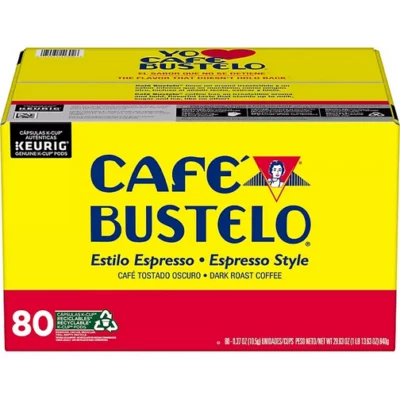 Café Bustelo Coffee Espresso Style K-Cups, Dark Roast, 80 ct. - Image 1 of 3