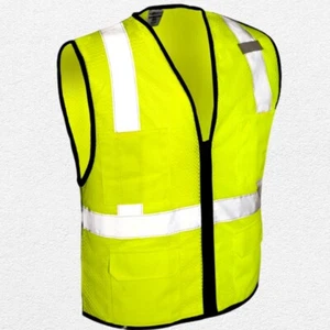 ML Kishigo 1191 - Class 2 Safety Vests High Visibility Size L-XL - Picture 1 of 4