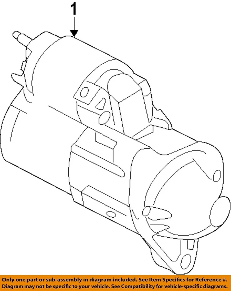 Arrancador eléctrico Chrysler OEM 14-23 Durango, Grand Cherokee 5035322AC Foto 1 de 1