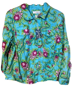 Lucy & Laurel Womens 1x Light Button Jacket - Picture 1 of 6