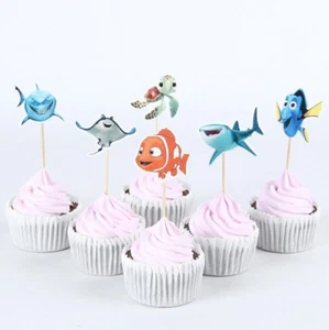 24 Pcs, finding nemo Cupcake Toppers Kids Birthday Party Supplies. - Picture 1 of 2