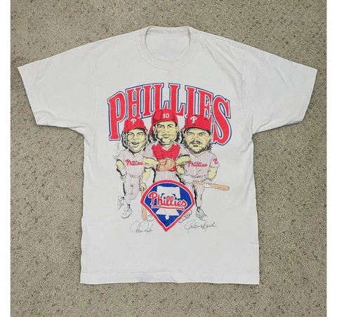 Miles Teller Phillies Shirt, Vintage Philadelphia Kruk Daulton Dykstra Legender Cover