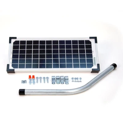 Solar Panel Kit 10-Watt Electric Swing Gate Opener Include Hardware Home Rental - Image 1 of 4